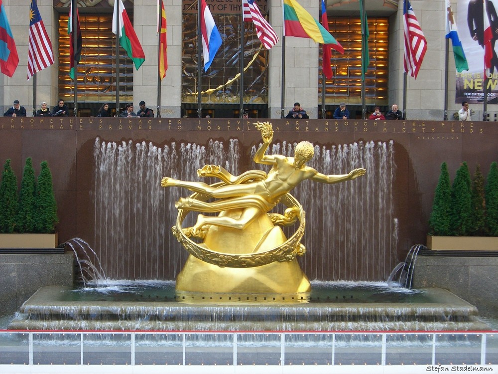 Prometheusstatue am Rockefeller Center