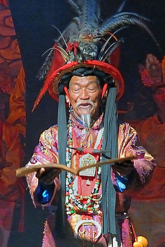 Prominent Naxi shaman in Lijiang