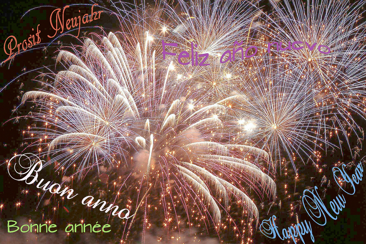 Prosit Neujahr Foto Bild Kunstfotografie Kultur Feuerwerk Diverses Bilder Auf Fotocommunity
