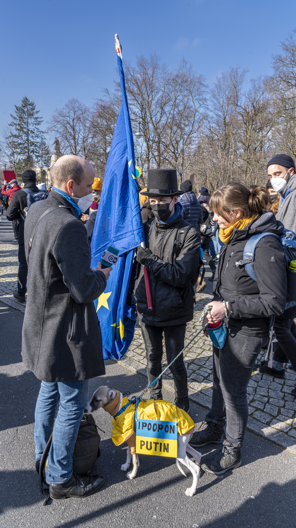 Prostest gegen den Krieg in der Ukraine 27.02.2022 in Berlin