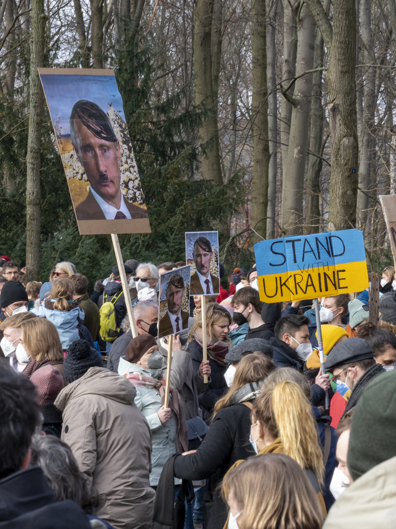 Prostest gegen den Krieg in der Ukraine am 27.02.2022 in Berlin