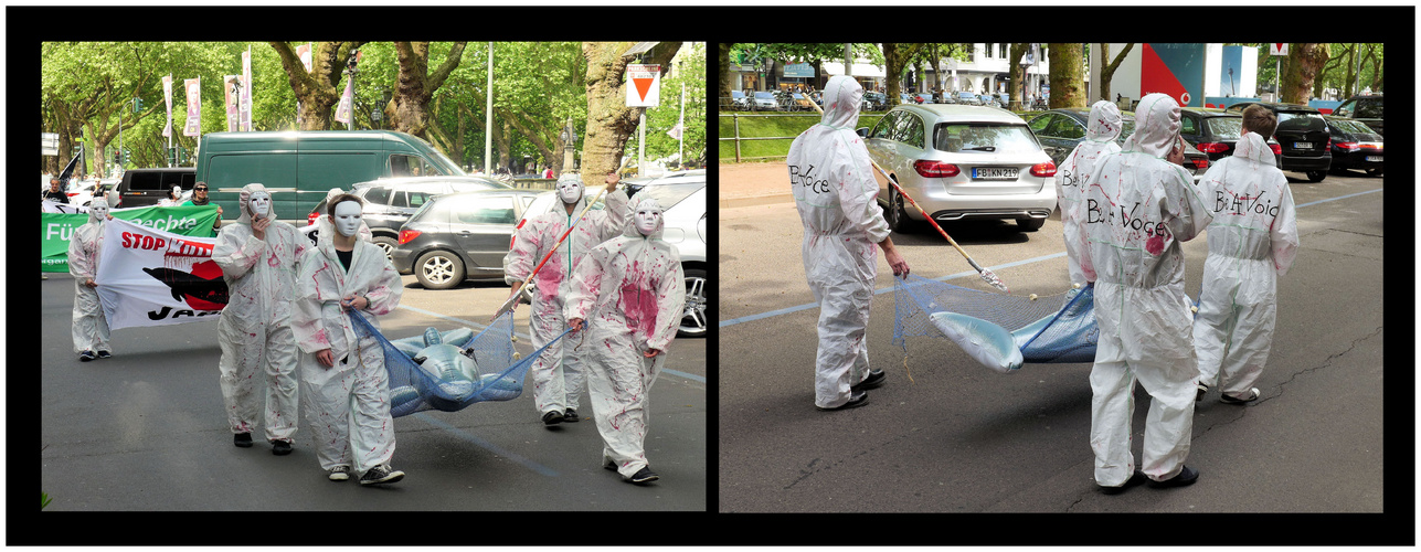 Protest am Japantag 2016