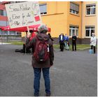 Protest an der Sana Klinik in Offenbach