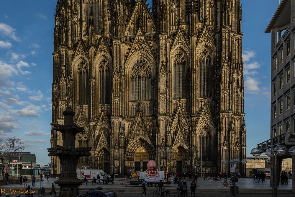 Protest vor dem Kölner-Dom