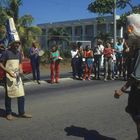 Protest vor der US-Botschaft, Managua, 1984