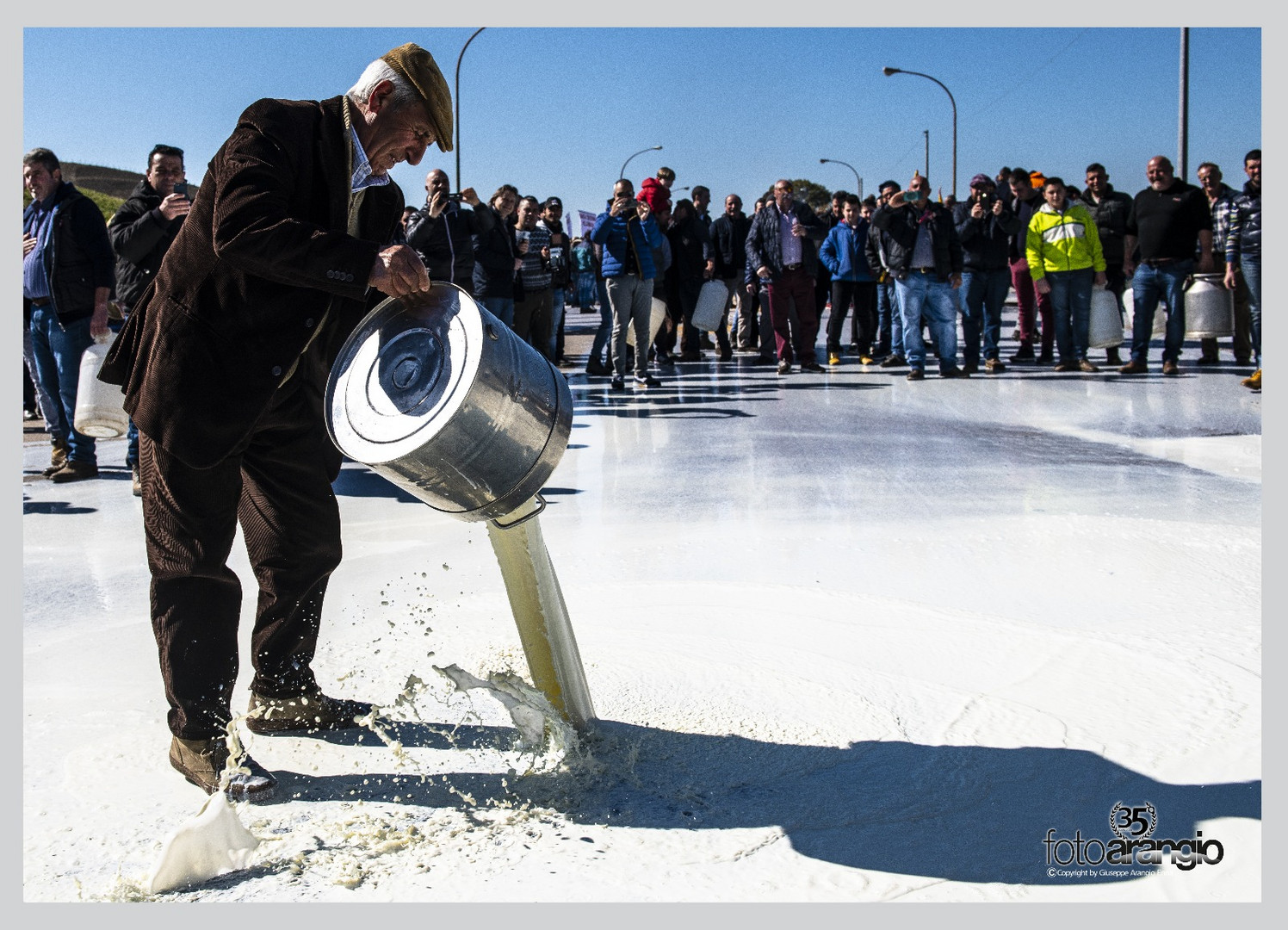 Protesta del latte