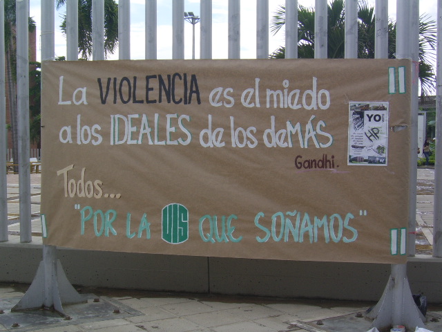 Protesta Universitaria-Universidad Industrial de Santander-UIS-Bucaramanga-Colombia