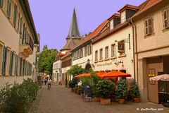 Protestanische Kirche Freinsheim und Gasthaus zum Weingockel