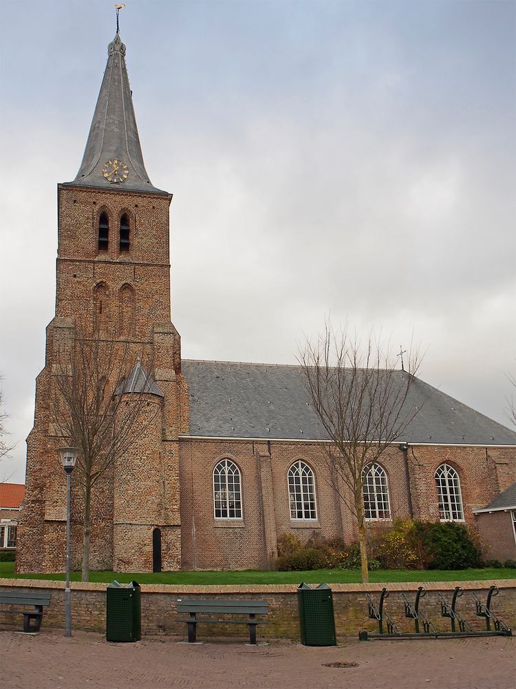 Protestantische Kirche (Protestantse Kerk) zu Domburg (Zeeland, NL)