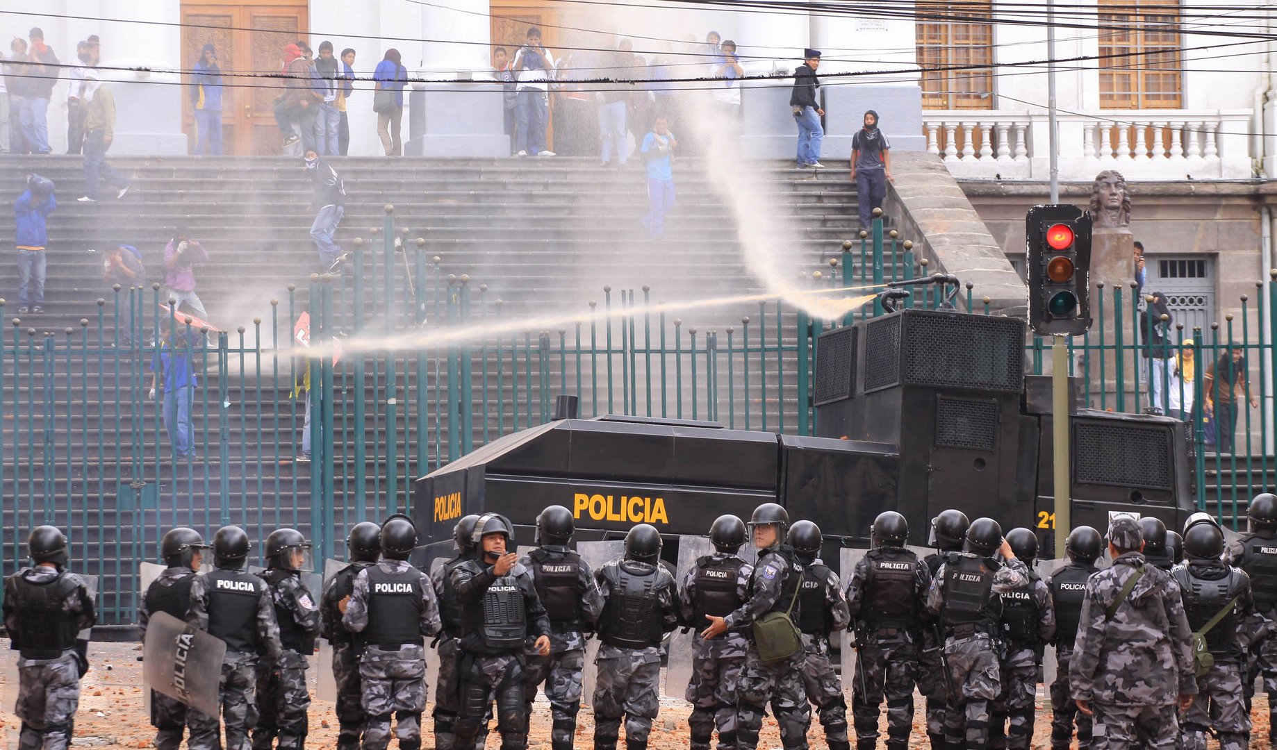 Protestas Colegio Megia 1