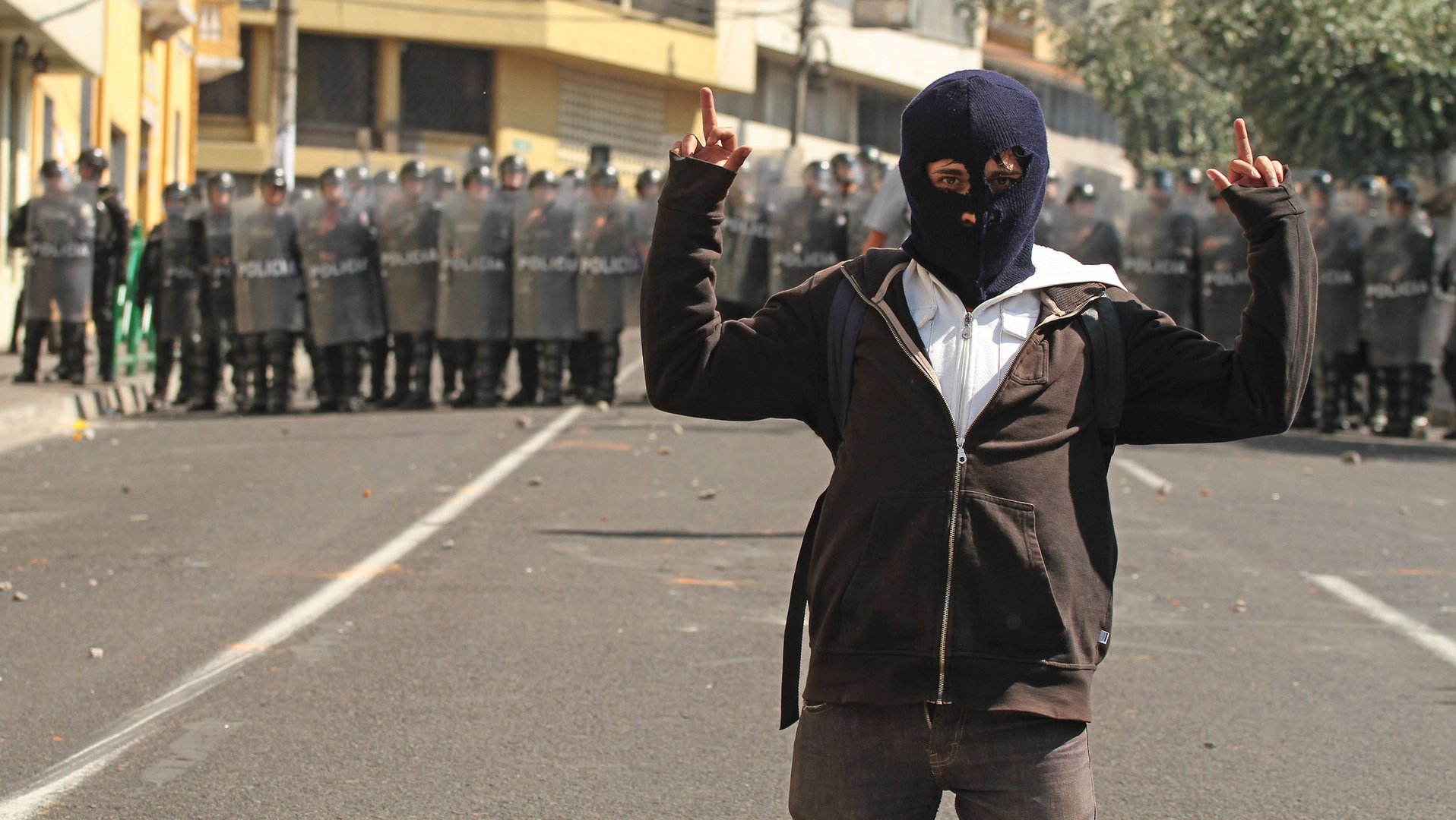 Protestas Colegio Megia 5