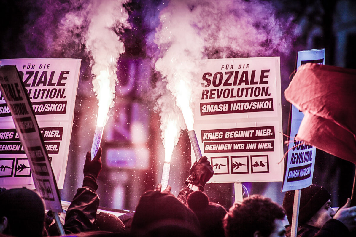 Protesting in Munich