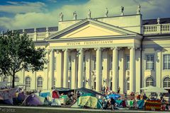 Protestlager vor dem Museum Fridericianum, Kassel