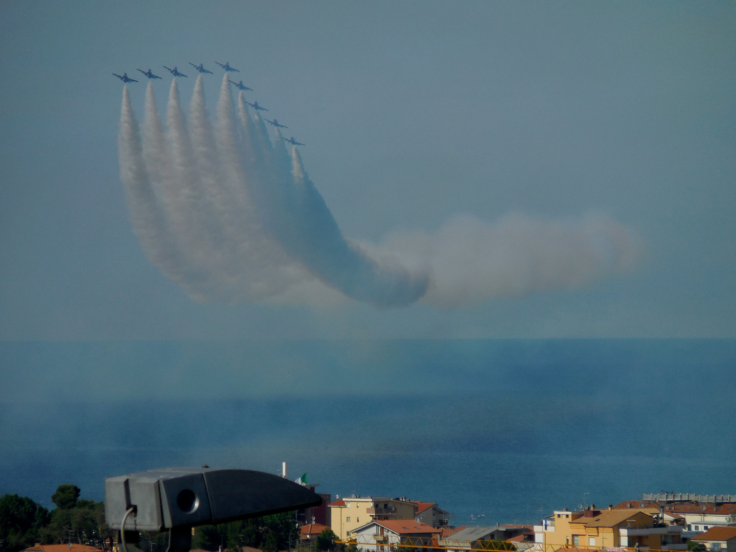 Prove acrobatiche delle Frecce Tricolori ad Alba Adriatica (TE) 30 maggio 2015