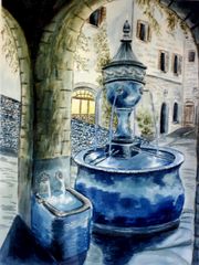 Provence, der blaue Brunnen