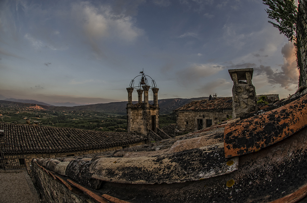 Provence - Lacoste am Abend