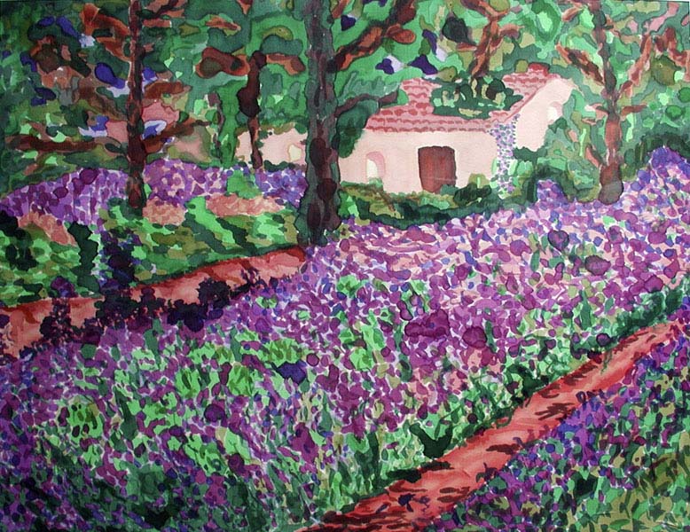 Provence, Seidemalerei