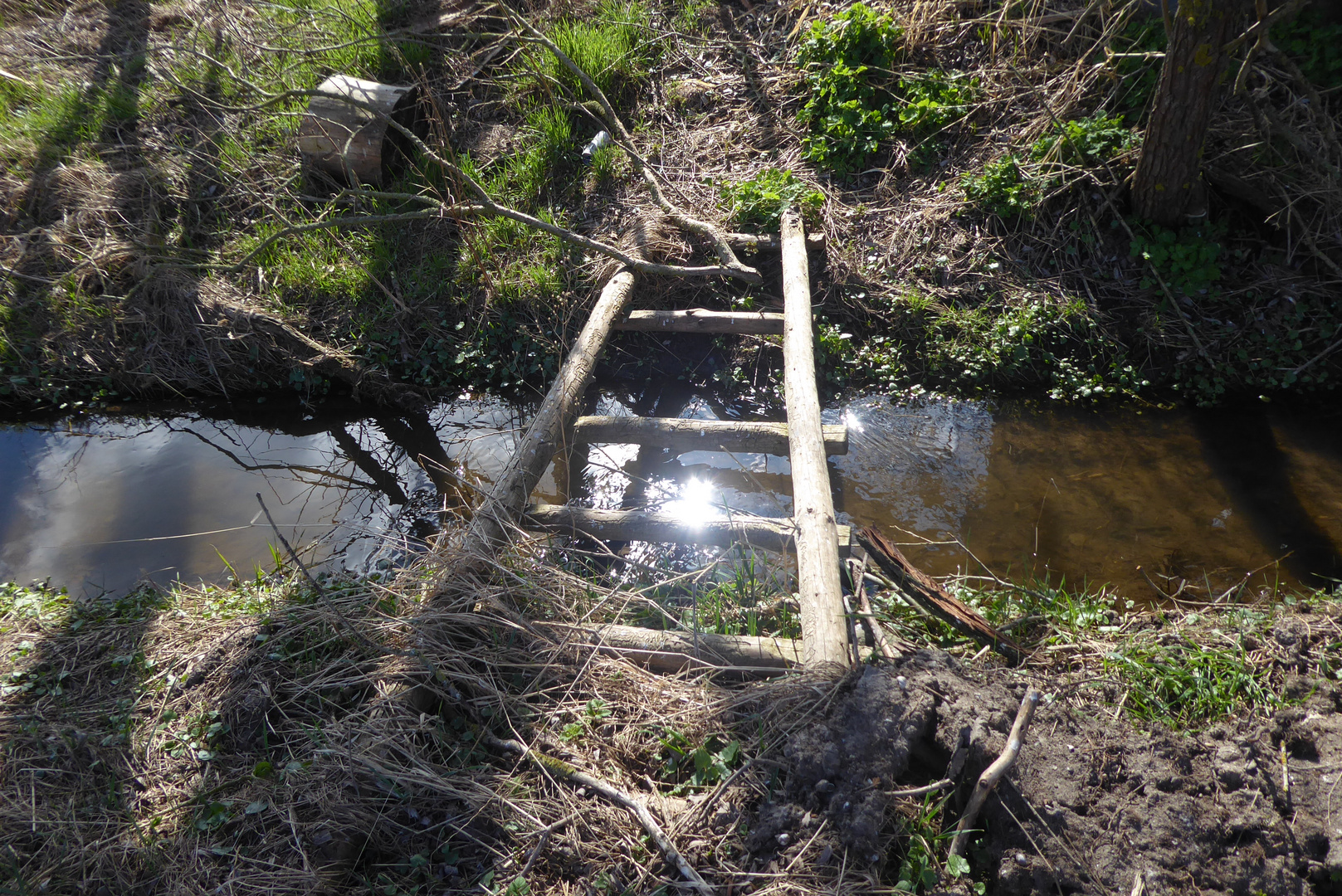 provisorische Brücke