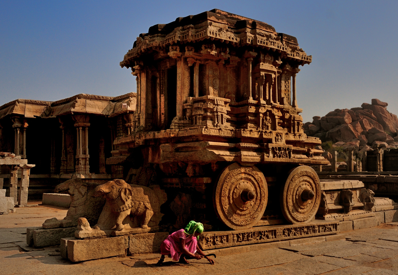 Prozessionswagen in Hampi