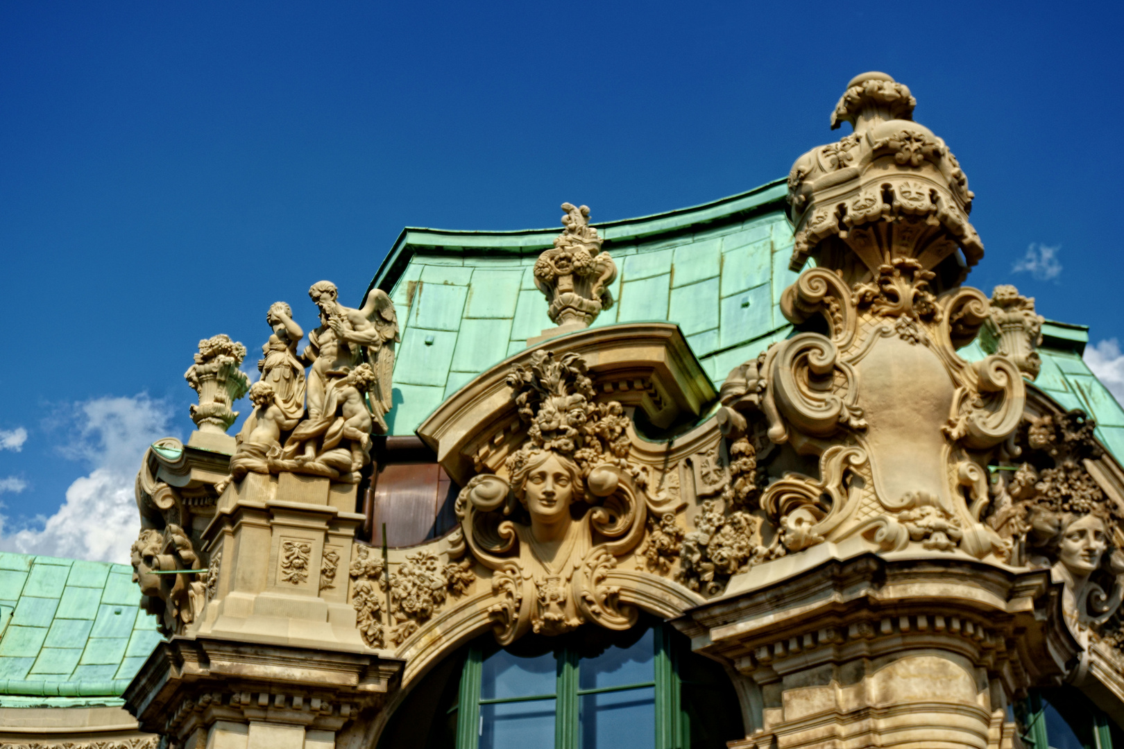 Prunkfassade von Dazumal am Dresdner Zwinger