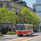 PSB - Plauener Straßenbahn, KT4D 216 auf der August-Bebel-Straße