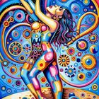 Psychedelic Art Girl