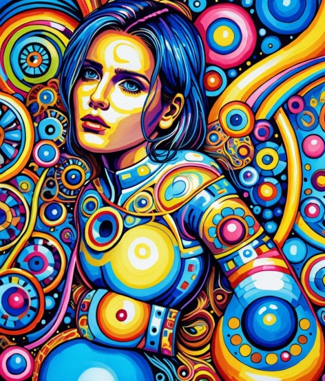 Psychedelic Art Girl