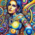 Psychedelic Art Girl