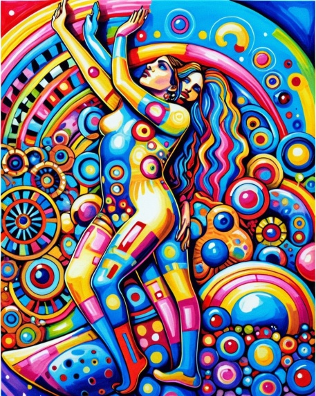 Psychedelic Art Girl