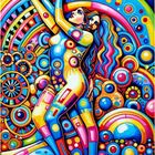 Psychedelic Art Girl