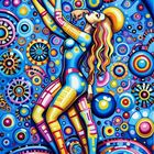 Psychedelic Art Girl