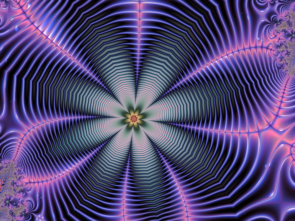 Psychedelic flower Foto & Bild fraktale apophysis, jux fractal, art