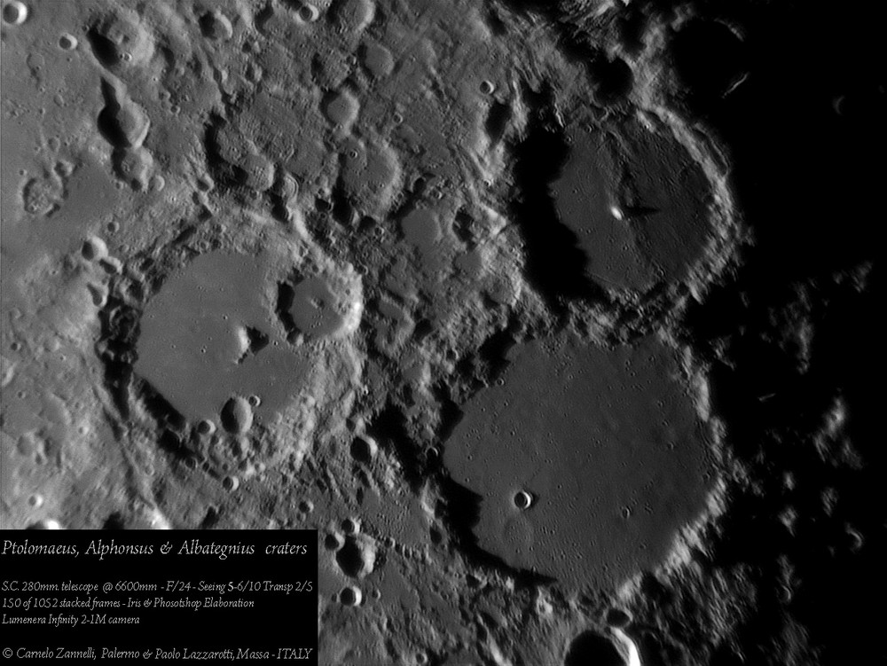 Ptolomaeus, Alphonsus, Albategnius... ancient lunar craters