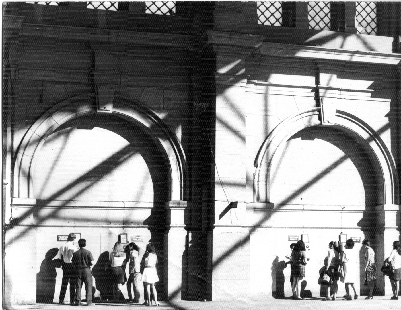 public phones, near 1975