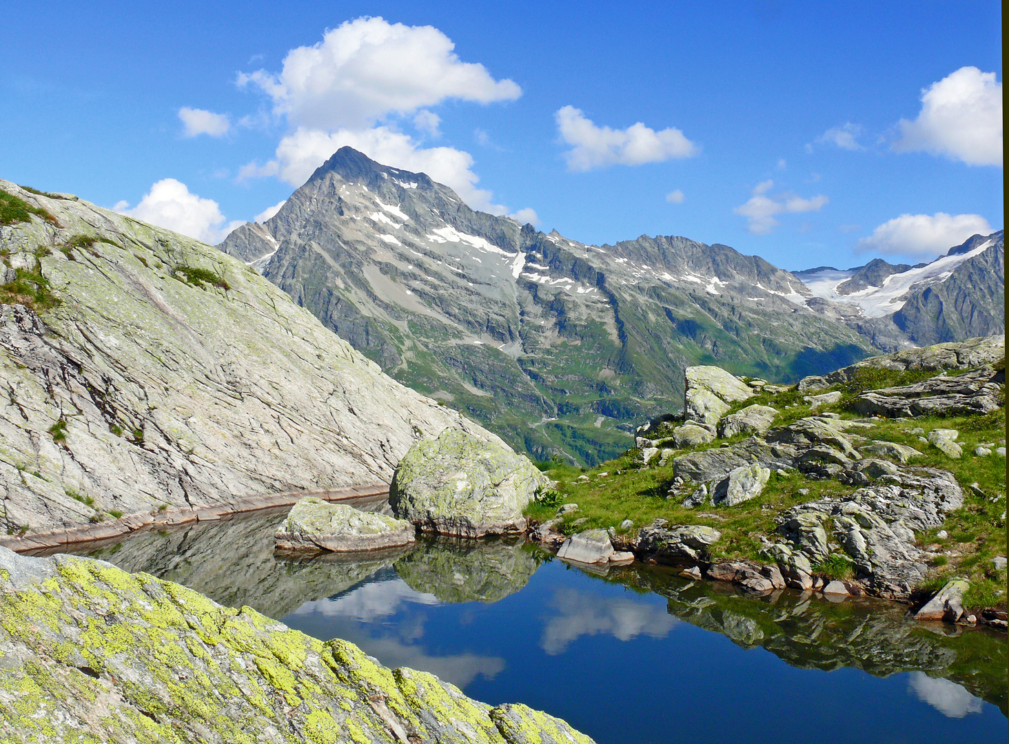 Pucherseeli 1 , oberhalb der Windgällenhütte , mit Düssi