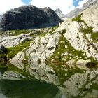 Pucherseeli 1 , oberhalb der Windgällenhütte , mit Düssi