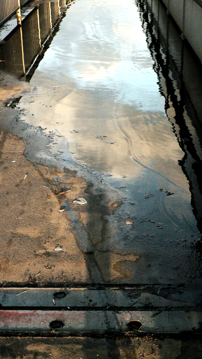 puddle and clouds