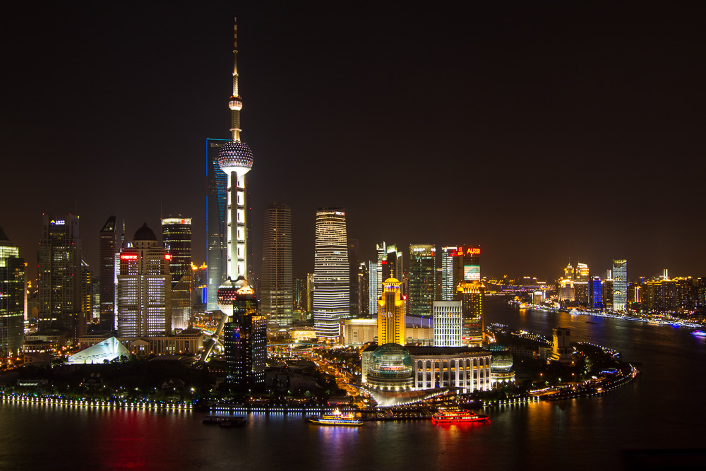 PuDong Skyline bei Nacht