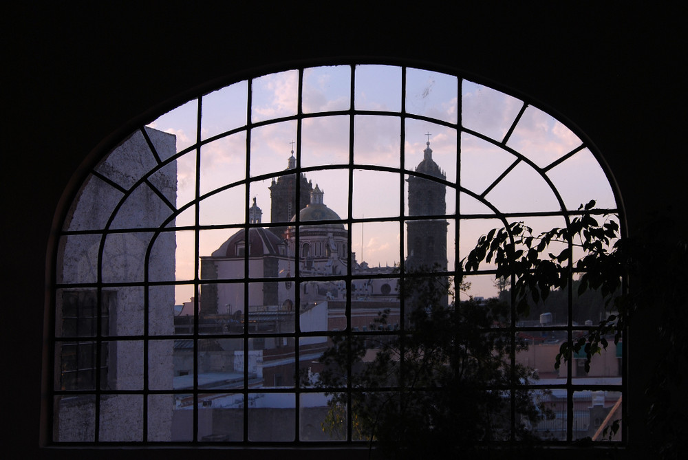 Puebla Blick zur Cathedrale