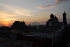 Puebla - Sonnenuntergang