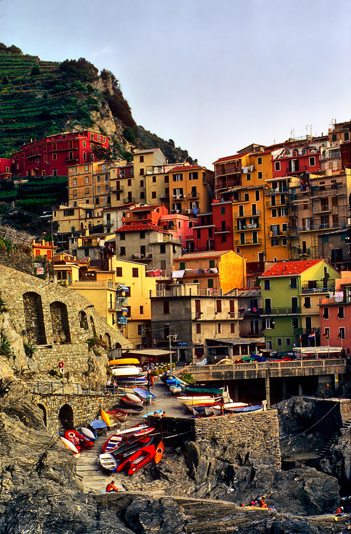 Pueblo de pescadores. La Cinque Terre. Italia