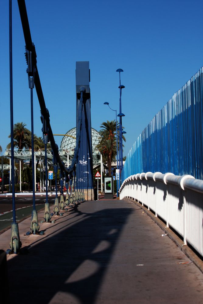 puente azul. 