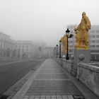 Puente con Niebla en Burgos