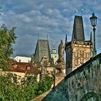 Puente de Carlos en Praga desde Malastrana.