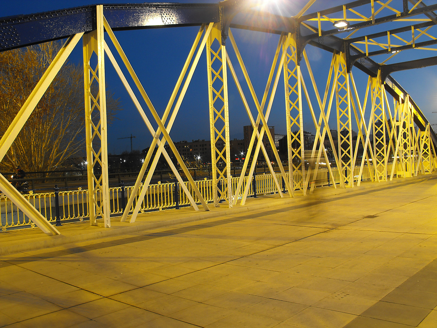 Puente de Hierro sobre el Ebro-Zaragoza