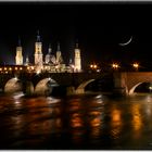 Puente de piedra y la Basilica del Pilar