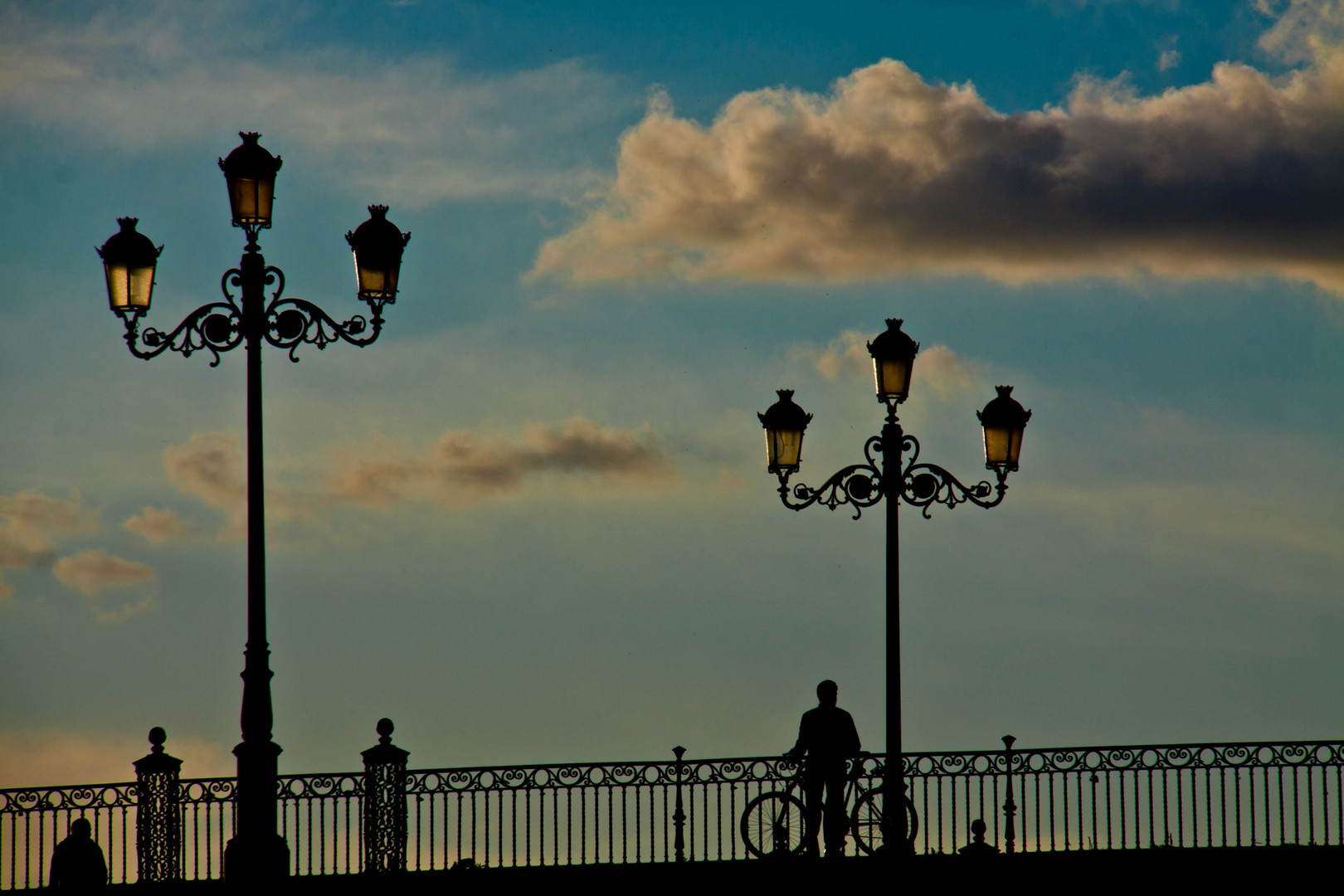 Puente de Triana y atardecer