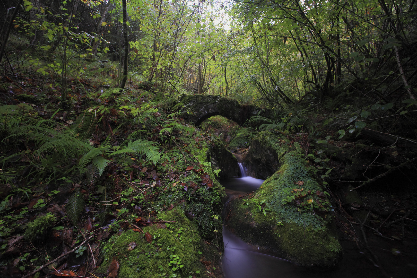 Puente medieval. Teyeu. Llanes. Asturias