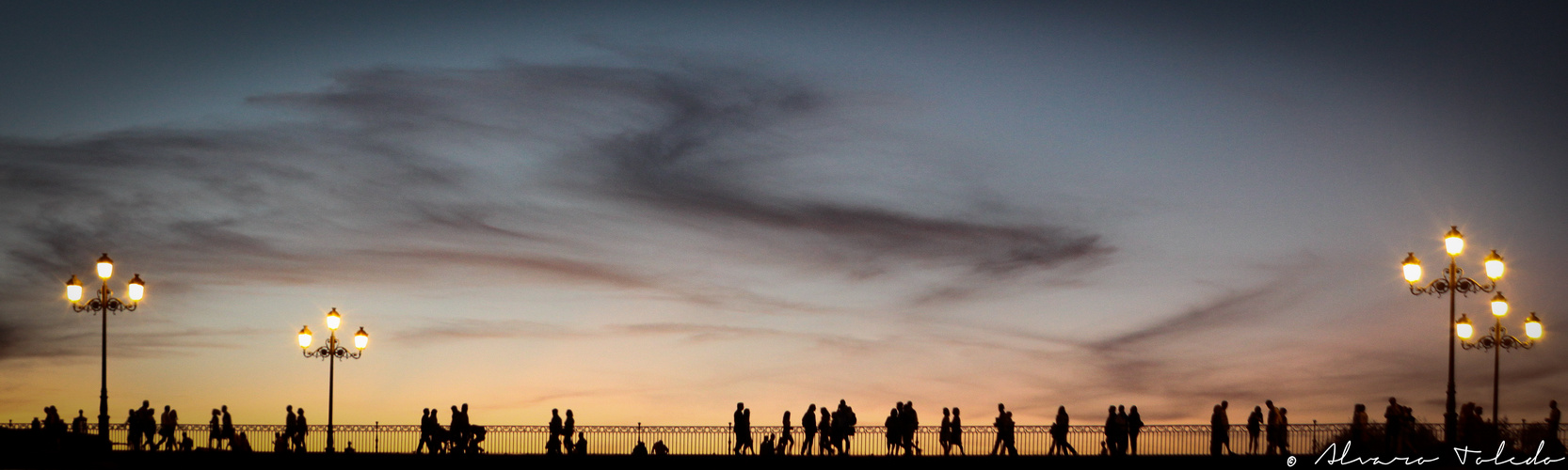 Puente Triana at sunset