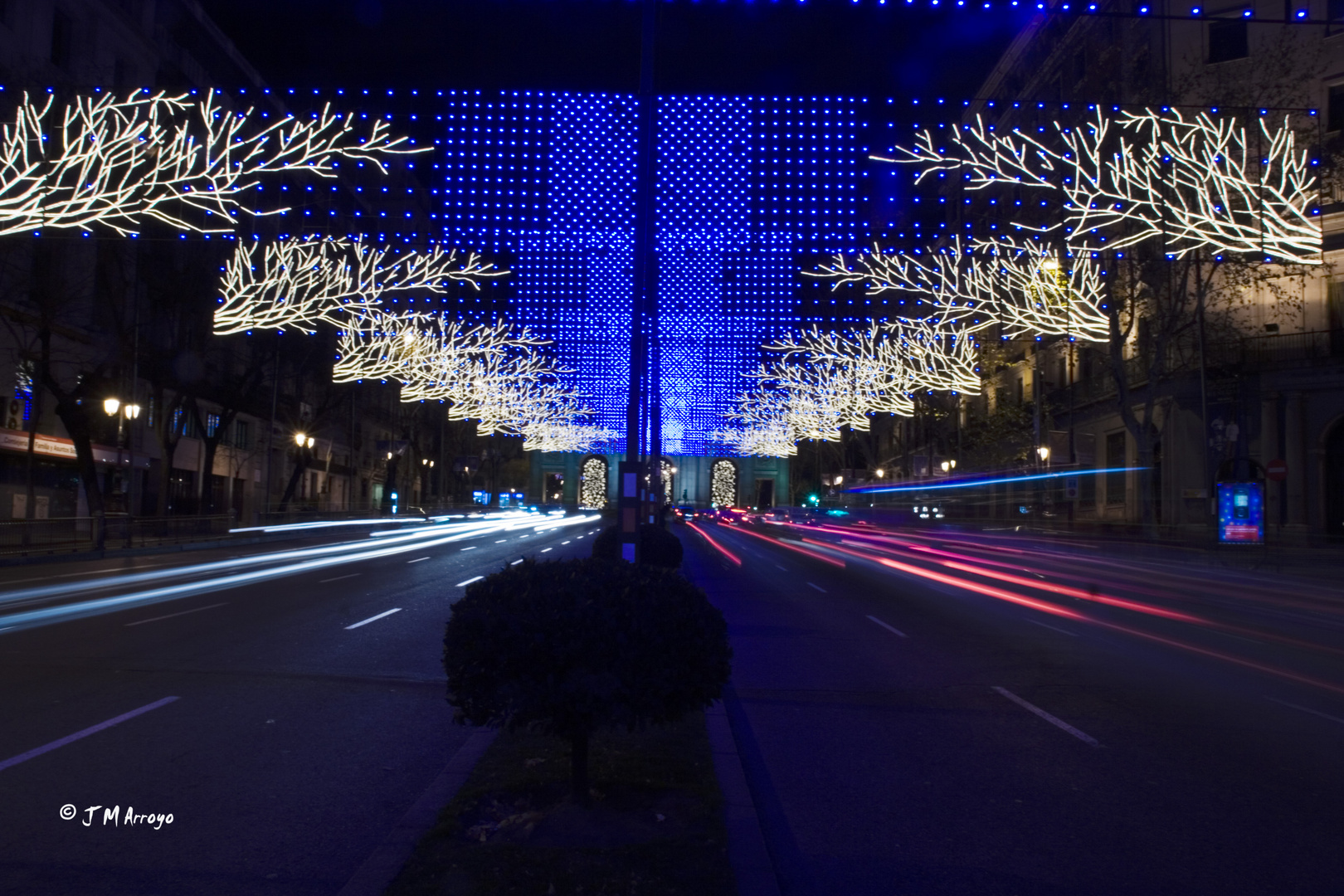 Puerta de Alcalá - Madrid. En Navidad